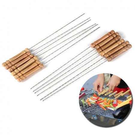 Шампура с деревянной ручкой, 32 см, поштучно