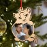 Новогодний шарик Тигр - фоторамка, 9 см