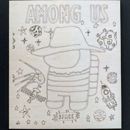 Раскраска для мальчика "Among Us", 20х24