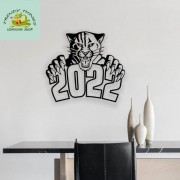 Деревянное панно "Тигр 2022"